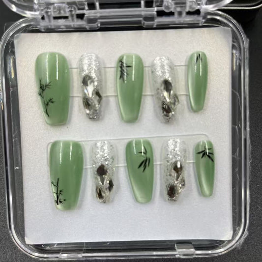 1048- Handmade press on nails fake nails removable