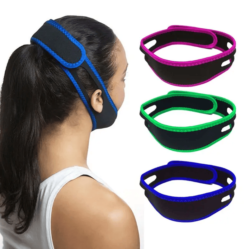 2 Pack Anti Snore Chin Strap Stop Snoring Belt Sleep Apnea Support Solution