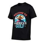 Gulf America Welcom To America's Gulf Slim-fit Cut T-Shirt