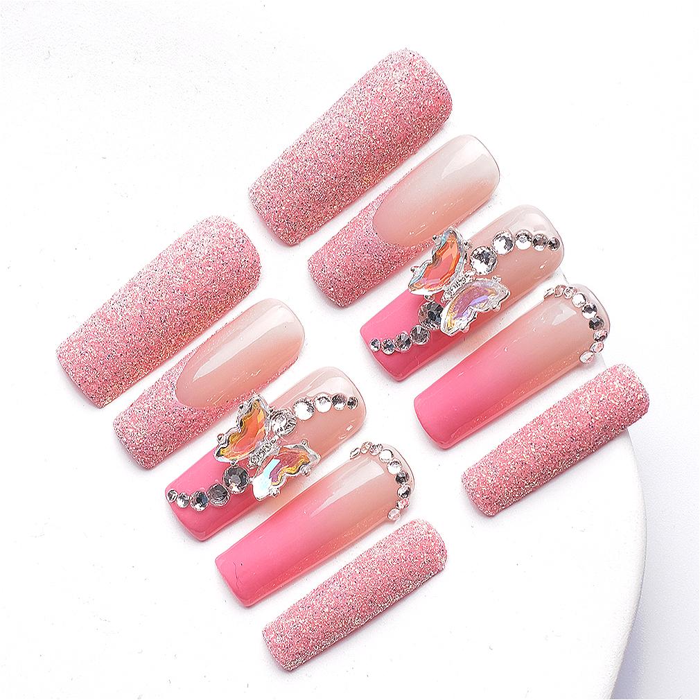 1067 Handmade Nail Wear Nail Art Reusable Press on Nails False Nails