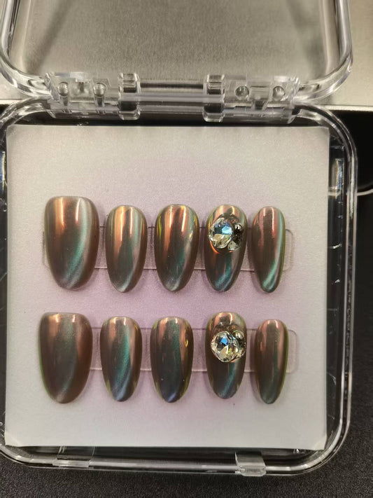 1053- Handmade press on nails fake nails removable