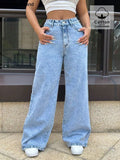 Washed Wide Leg Jeans