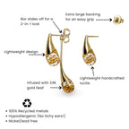 Interchangeable Double Drop Earrings
