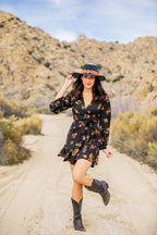 Charcoal Grey Western Hat