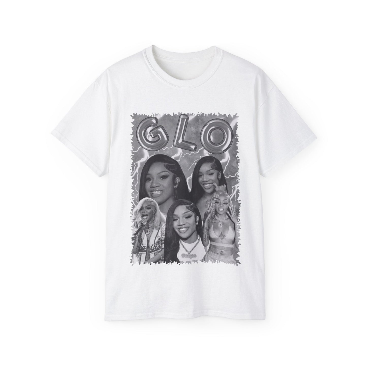 Black & White Glo, Glorilla, Big Glo Unisex Ultra Cotton Tee