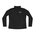 Seen. By God. Women’s Quarter-Zip Pullover — Lightweight Christian Activewear Faith Layer