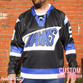 Hawks The Mighty Ducks Custom Lace-Up Hockey Hoodie Sweater