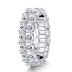 Sterling Silver Ring with High Carbon Diamond Simulant