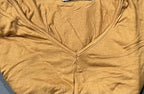 Juniors Dark Mustard V-Neck Flounce Cape Top