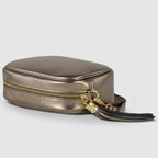 Metallic Calf Leather Crossbody Bag