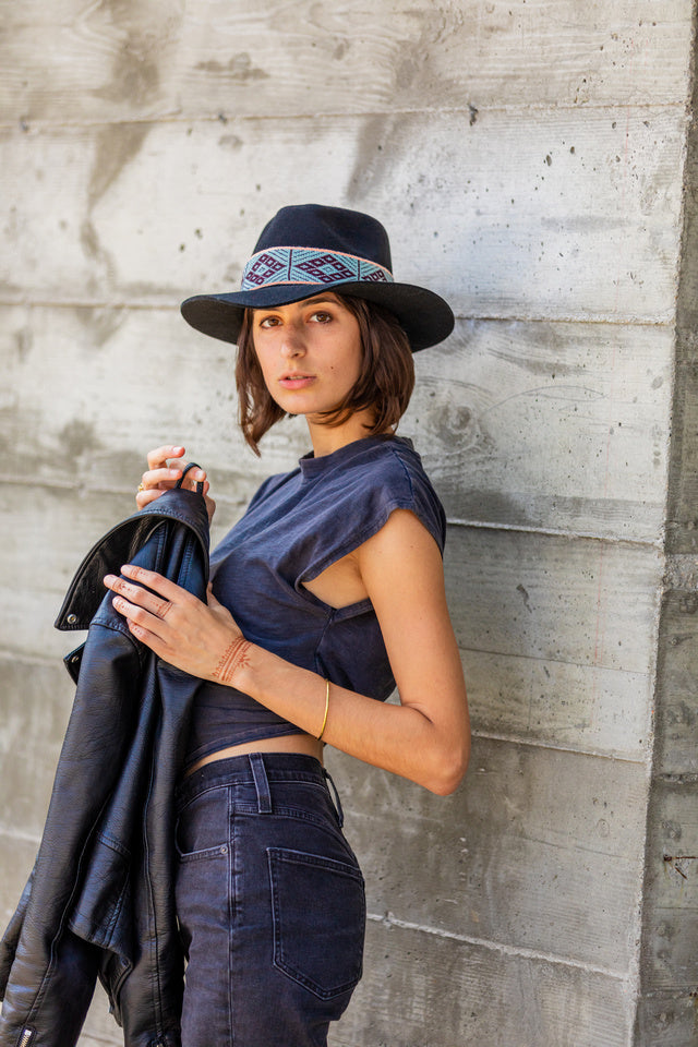 Black Fedora Hat
