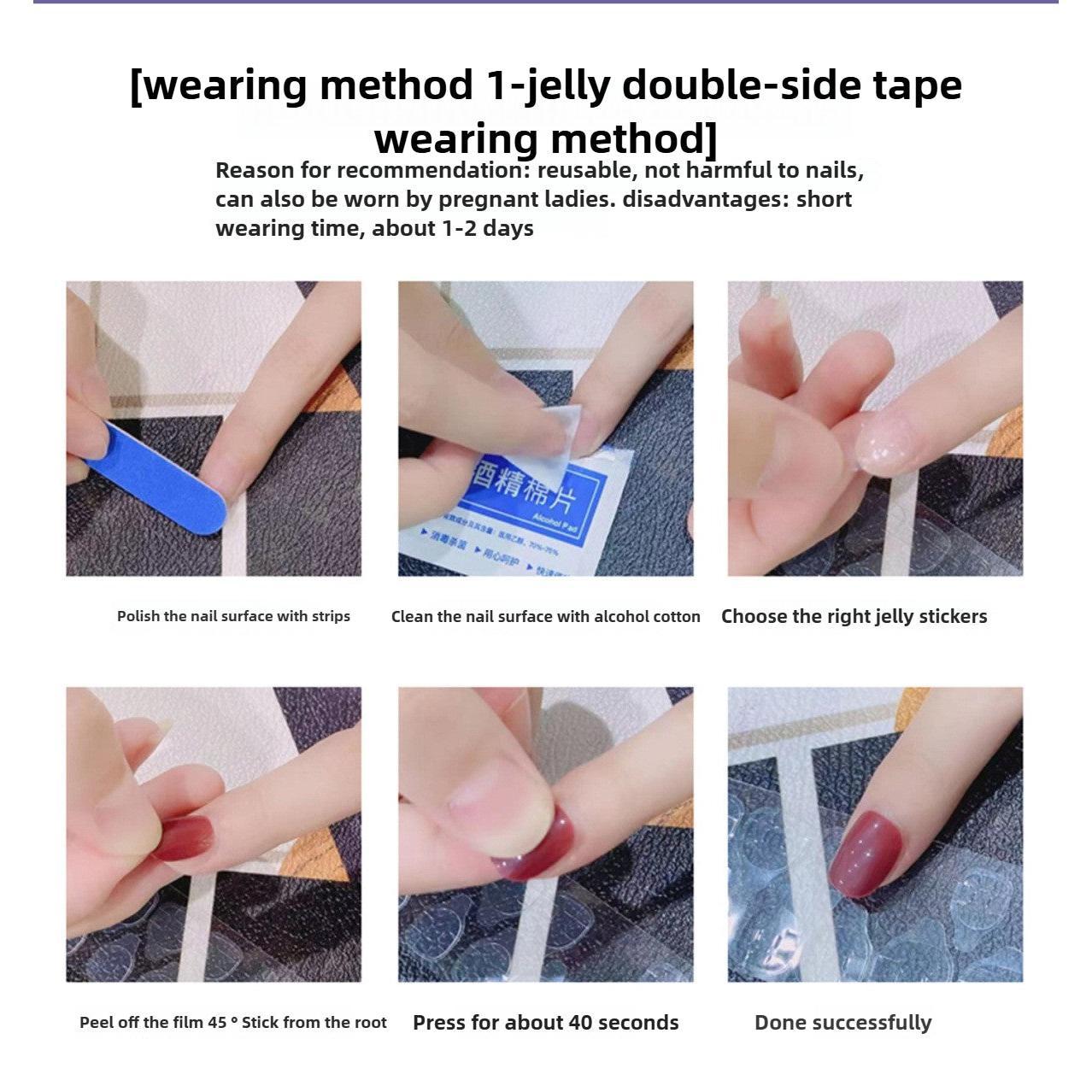 1054- Handmade press on nails fake nails removable Handmade Drawing Nails