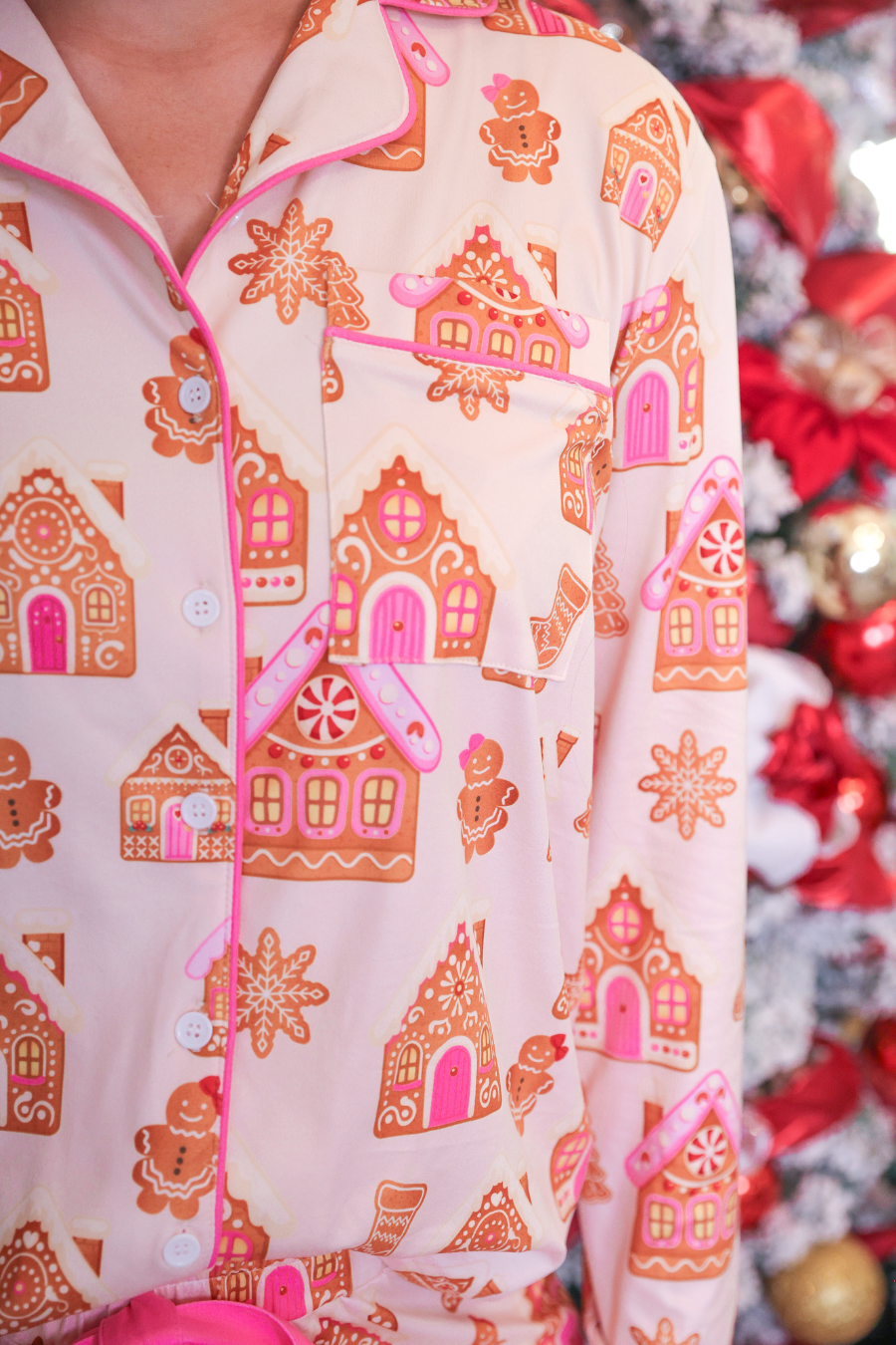 **2ND CUT** Gingerbread Wonderland Ruffle Pajama Set