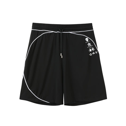 Piped Lux Club Shorts (Black)