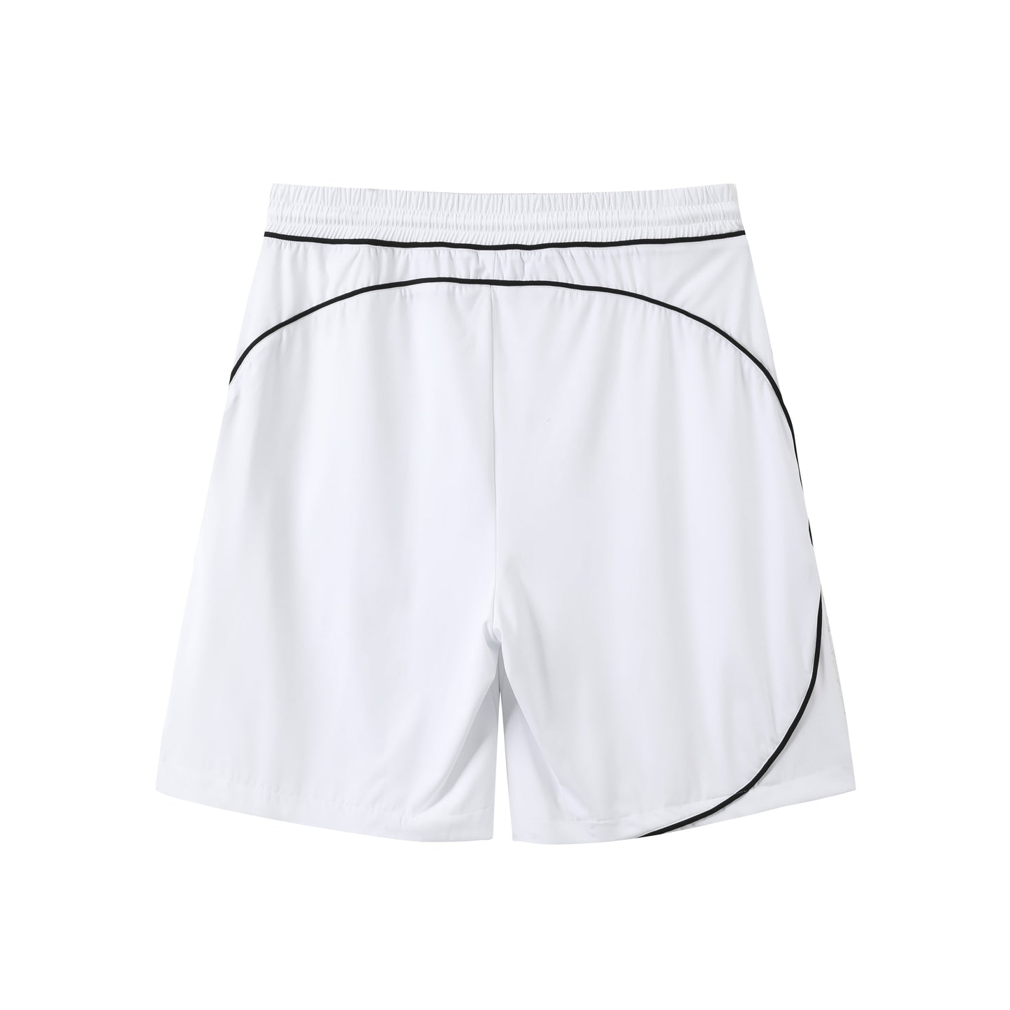 Piped Lux Club Shorts (White)