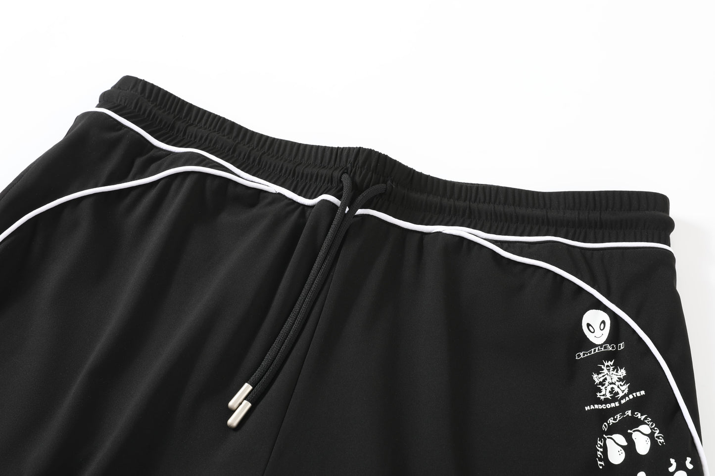 Piped Lux Club Shorts (Black)