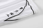 Piped Lux Club Shorts (White)