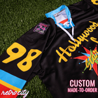 Big Lebowski 'Hollywood Star Lanes' Lace-Up Hockey Jersey Sweater