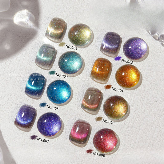 1058 Nail art dream dynamic spar cat's eye nail polish glue phototherapy nail glue for press on nails