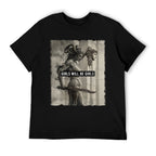 Girl Will Be Girls S Medusa Feminist Women Ribbed Collar T-Shirt