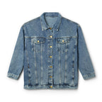 SEEN. BY GOD Women's Oversized Denim Jacket — Faith Statement Streetwear