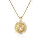 Evil Eye Sun Necklace - Protection & Luck