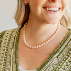 Anika Peach Beaded Necklace