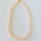 Anika Peach Beaded Necklace