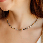 Black Neve Beaded Necklace