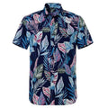 Breezy Palm Hawaiian Cotton Short Sleeve Shirt