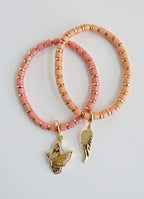 Enamel Stretch Bracelets  - Add Clip Charms