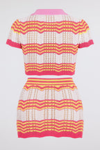 Zig Zag Crochet Two Piece Set
