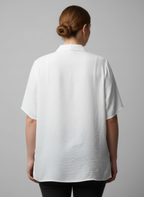 Zip-front Collared Utility Knit Top