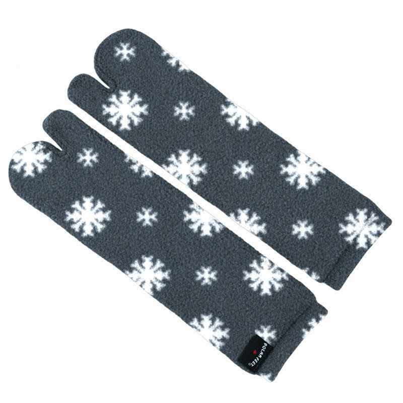 Polar Feet Fleece Tabi Socks - Snow