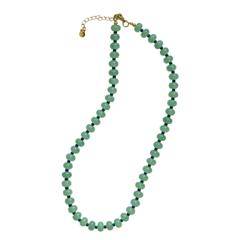 Green Margot Beaded Necklace