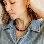 Green Neve Beaded Necklace