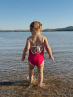 Millie One Piece Kids Swimsuit - Pitaya