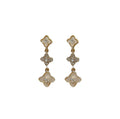 Pearl Flower Drop Earrings