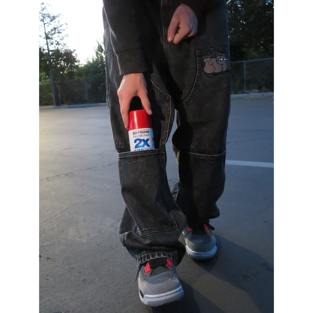 Mynd Eyes Baggy Denim Double Knee Pants
