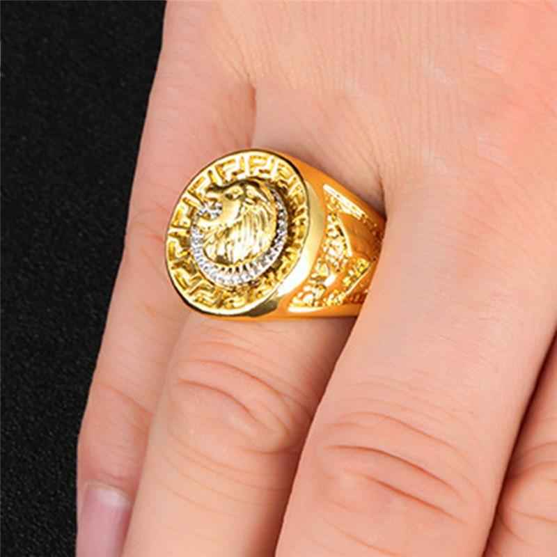Lion Ring Championship Rings Men Gold Color Rings