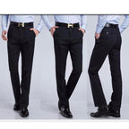 Men's Black Slim Fit Dress Pants - Multiple Sizes