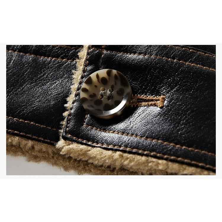 Men's Leather Fleece Jacket - 3 Colors