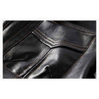 Men's Leather Fleece Jacket - 3 Colors