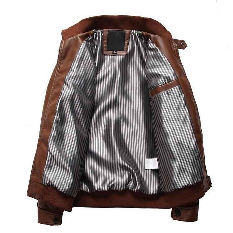 Men's Slim Leather Jacket - 3 Colors