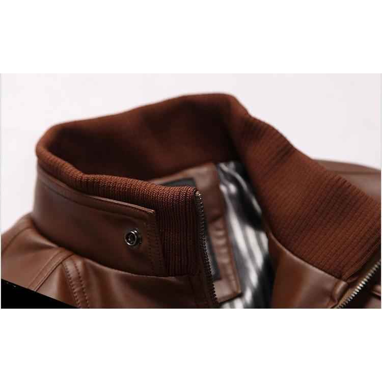 Men's Slim Leather Jacket - 3 Colors