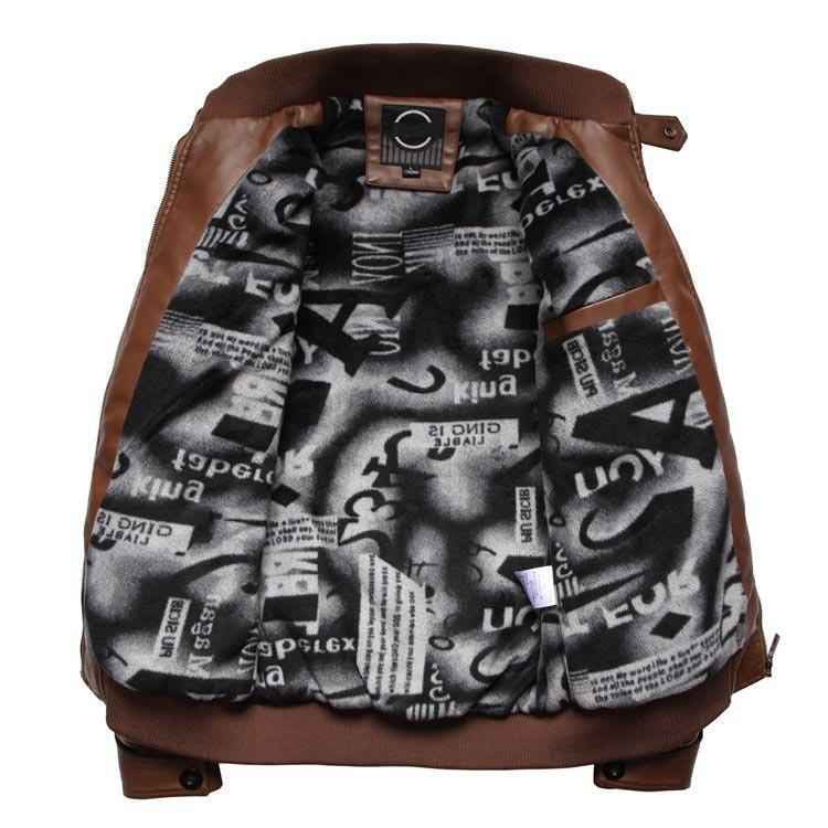 Men's Slim Leather Jacket - 3 Colors