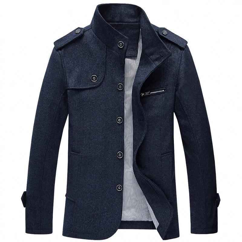 Men's Wool Trench Coat - 4 Colors