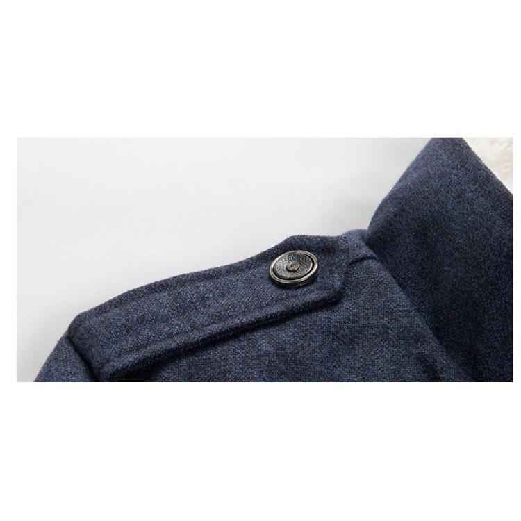 Men's Woolen Trench Coat - 3 Colors