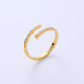 Diamond Nail Head Ring