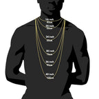 Tennis Chain Necklace with Zirconia Stones in Gold or White Gold – Hip Hop Style